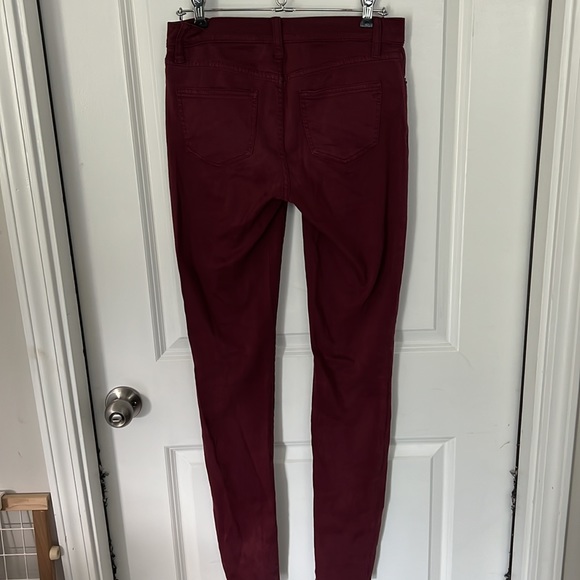 MADEWELL SKINNY SKINNY - SIZE 27- MAROON JEANS -VGUC - Picture 5 of 8